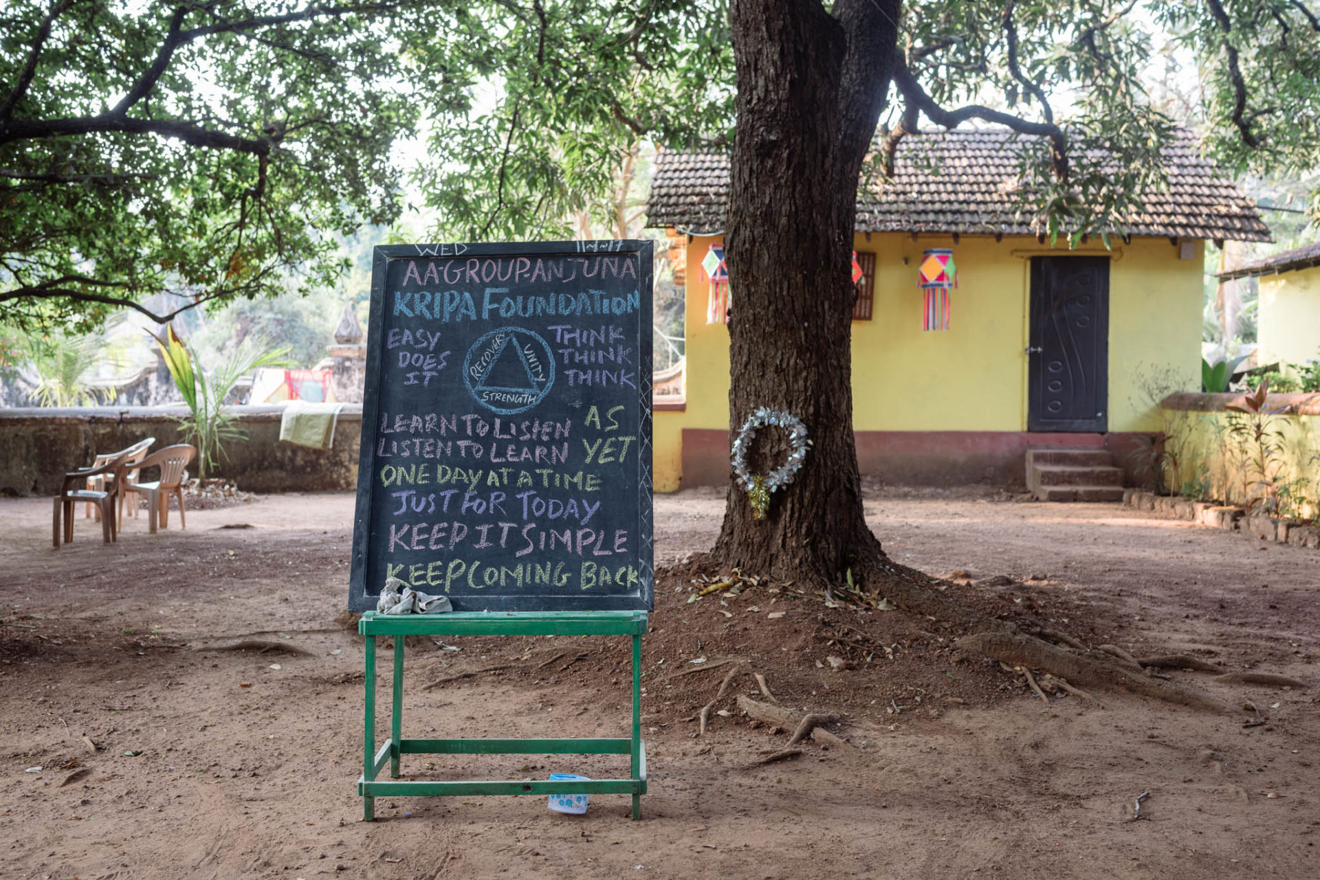 Outdoor Classroom at the Rehabilitation Center, Kripa Foundation, Anjuna
